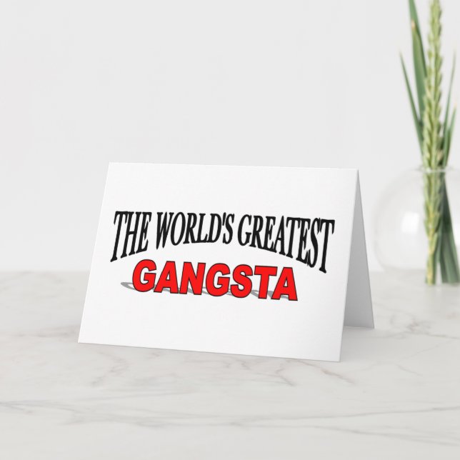 Das bestste Gangsta der Welt Karte (Vorderseite)