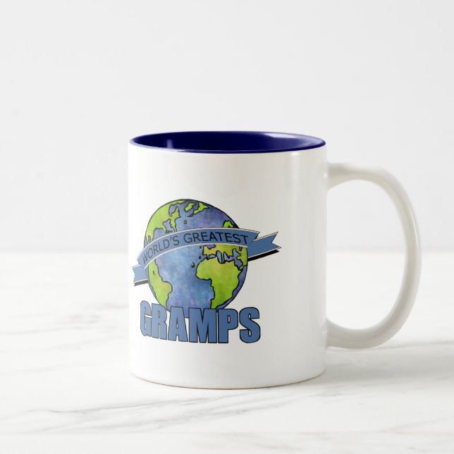 Das bestste Gramps der Welt Zweifarbige Tasse (Rechts)