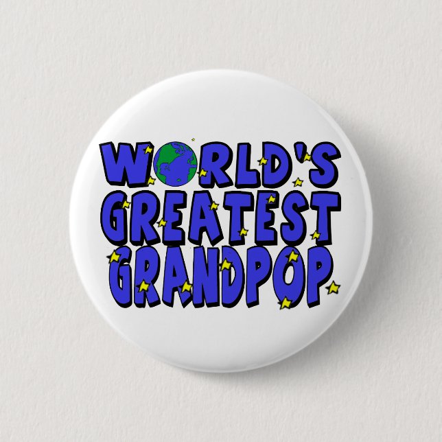 Das bestste Grandpop der Welt Button (Vorderseite)
