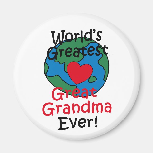 Das Bestste große Oma der Welt Magnet (Vorne)