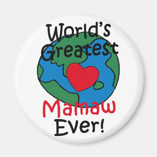 Das Bestste Mamaw-Herz der Welt Magnet