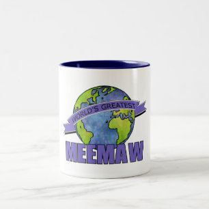 Das bestste MeeMaw der Welt Zweifarbige Tasse