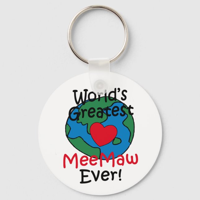 Das Bestste MeeMaw-Herz der Welt Schlüsselanhänger (Vorderseite)
