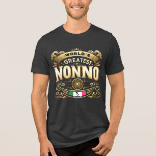 Das Bestste Nonno der Welt Tri-Blend Shirt