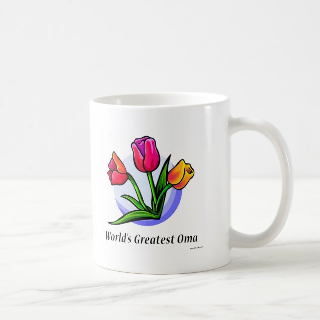Das bestste Oma der Welt Kaffeetasse (Rechts)