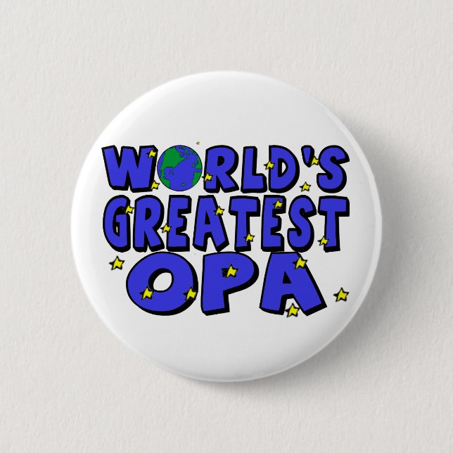 Das bestste Opa der Welt Button (Vorderseite)