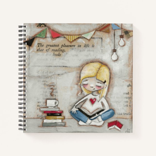 Das Bestste Vergnügen - Ein Notebook für Bookwürme Notizbuch (Vorderseite)