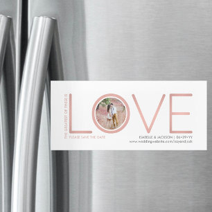 Das bestste von diesen ist Liebe Foto Save the Dat Magneteinladung