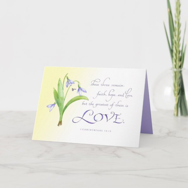 Das Bestste von diesen ist Liebe Karte (Vorderseite)