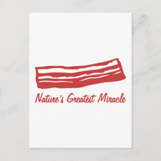 Das bestste Wunder der Specknatur Postkarte