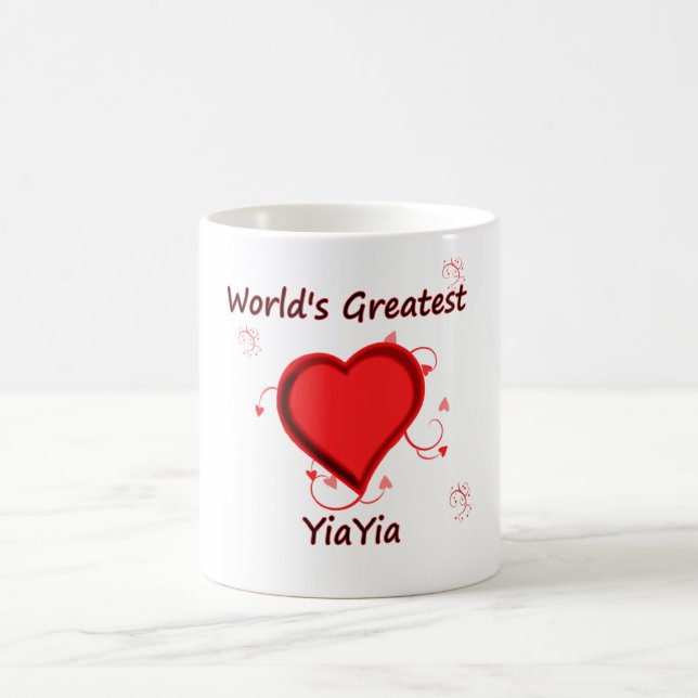 Das bestste yiayia der Welt Kaffeetasse (Mittel)
