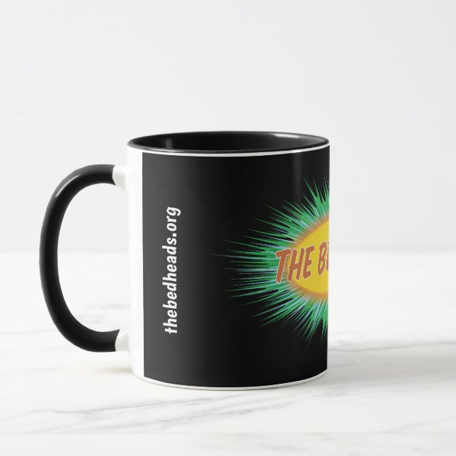 Das Bett geht Logo-Tasse voran Tasse (Links)