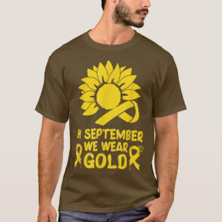 Das Bewusstsein der Kinder für den Krebs im Septem T-Shirt