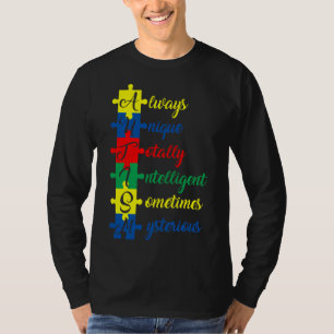 Das Bewusstsein für Autismus ist immer einzigartig T-Shirt