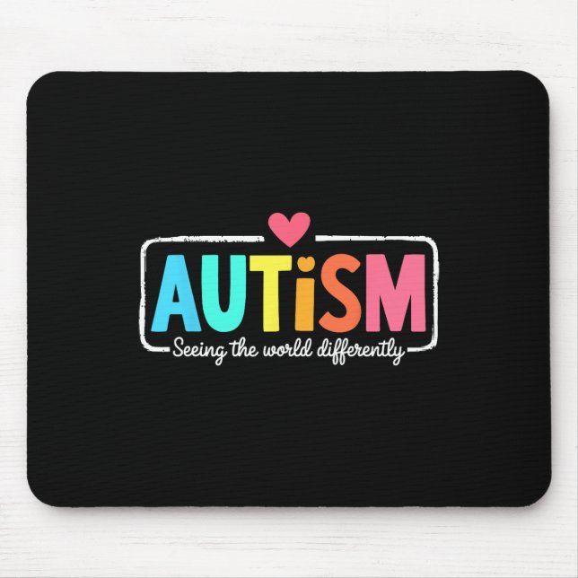 Das Bewusstsein für Autismus unterstützt das Sehen Mousepad (Vorne)