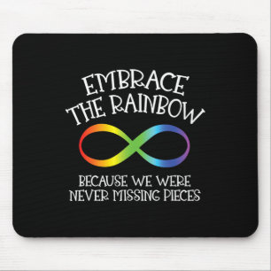 Das Bewusstsein für Autismus verkörpert die Rainbo Mousepad
