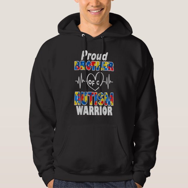 Das Bewusstsein für Autismus verleiht dem stolzen  Hoodie (Vorderseite)