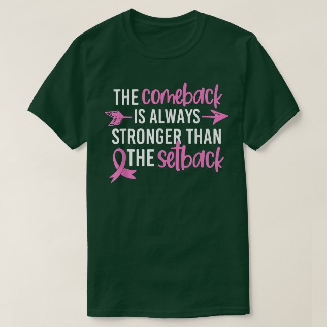 Das Bewusstsein für Brustkrebs ist größer als T-Shirt (Design vorne)