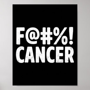 Das Bewusstsein für den Brustkrebs im Fck Cancer s Poster