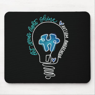 Das Bewusstsein für den Lichtschein-Autismus gelas Mousepad