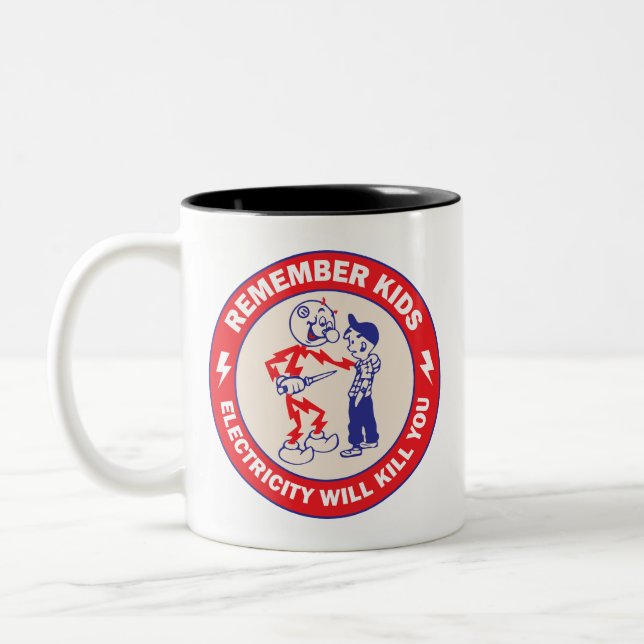 Das Bewusstsein für die Sicherheit von Kindern, El Zweifarbige Tasse (Links)