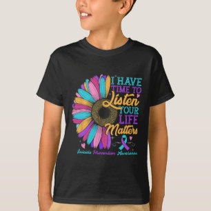 Das Bewusstsein für die Suizidprävention, das ich T-Shirt