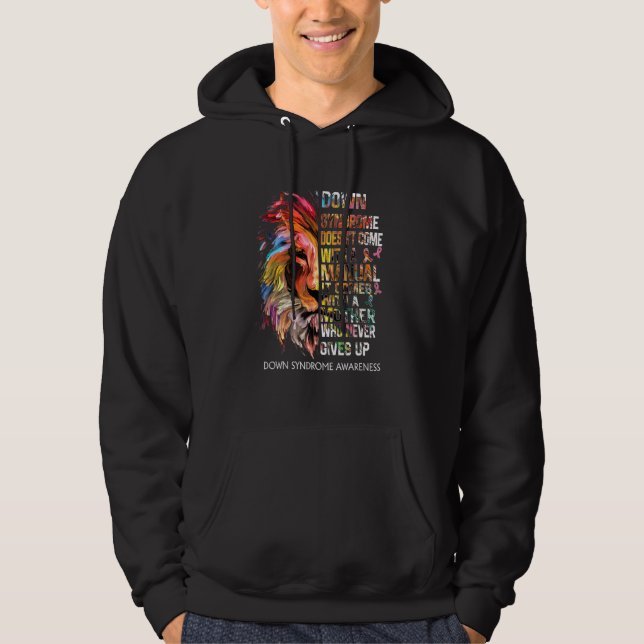 Das Bewusstsein für die Wasserfarbe des Syndroms b Hoodie (Vorderseite)