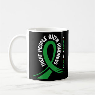 Das Bewusstsein für psychische Gesundheit Grüne Sc Kaffeetasse
