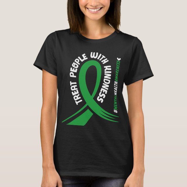 Das Bewusstsein für psychische Gesundheit Grüne Sc T-Shirt (Vorderseite)