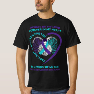 Das Bewusstsein für Selbstmord im Gedächtnis meine T-Shirt