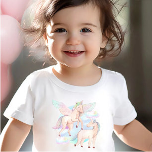 Das bezaubernde fliegende Einhorn Baby T-shirt