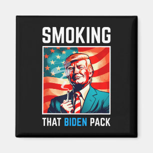 Das Biden Pack rauchen - Trump 2024 Magnet