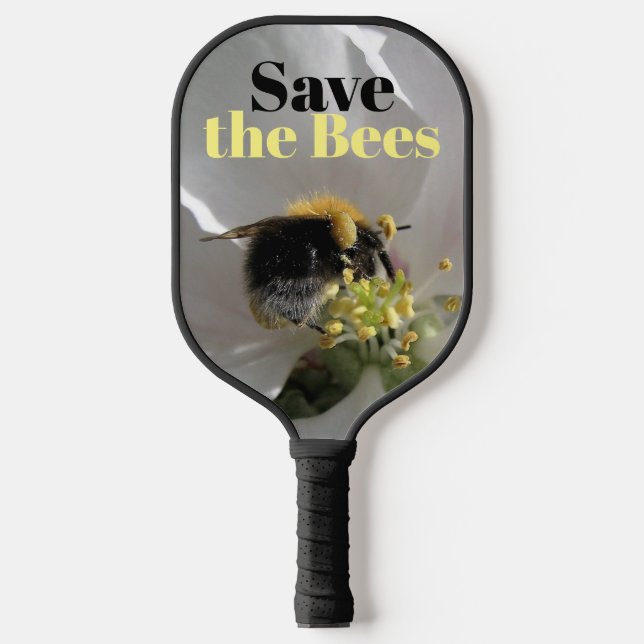 Das Bienen-Hummeln-Foto gerettet Pickleball Schläger (Vorderseite)