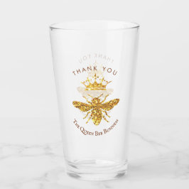 das Bienenlogo der Königin Glas
