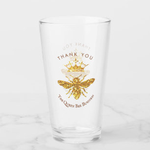 das Bienenlogo der Königin Glas