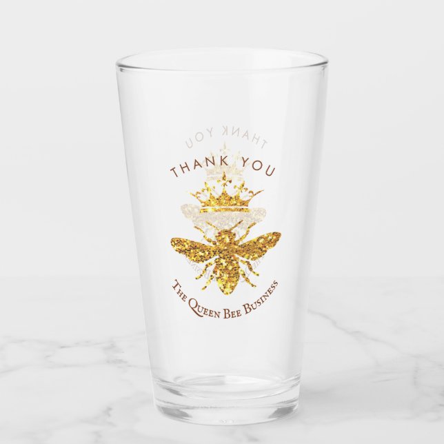 das Bienenlogo der Königin Glas (Vorderseite)