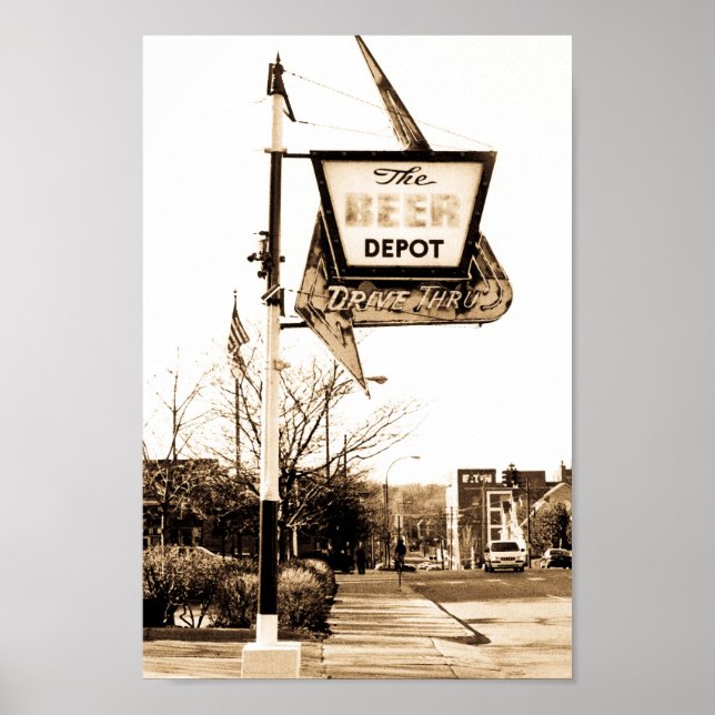 Das Bier Depot von Ann Arbor Michigan Poster (Vorne)