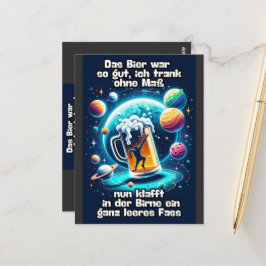 Das Bier im Kopf Postkarte