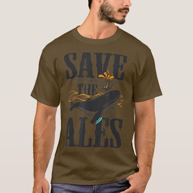 Das Bier-Trinkgeschenk für Handwerksbier gerettet T-Shirt (Vorderseite)