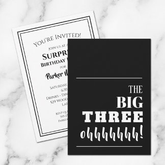 Das BIG 30. Geburtstag-Party Einladung