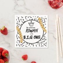Das Big One Birthday 90s Hip Hop Paper Napkin