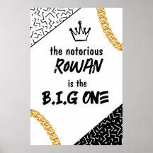 Das Big One, das Hip Hop Party Poster am Geburtsta