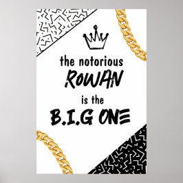 Das Big One, das Hip Hop Party Poster am Geburtsta
