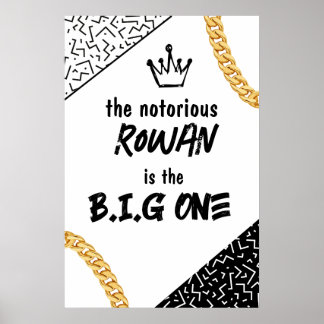 Das Big One, das Hip Hop Party Poster am Geburtsta
