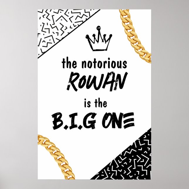 Das Big One, das Hip Hop Party Poster am Geburtsta (Vorne)