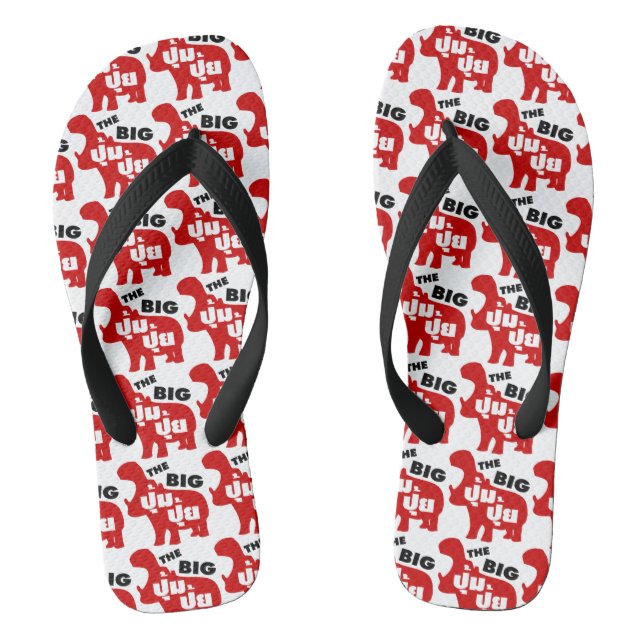 DAS BIG PUM PUI Ō Fat in Thai Language Flip Flops (Fußbett)