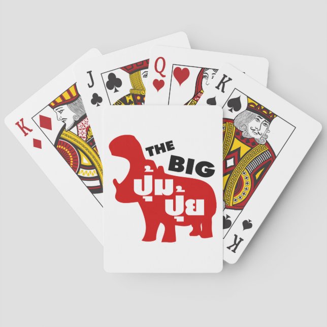 DAS BIG PUM PUI Ō Fat in Thai Language Spielkarten (Rückseite)