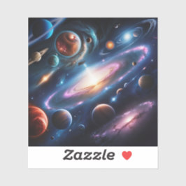 Das Bild der Planeten Aufkleber