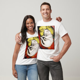 Das Bild der weißen Katze von Franz Marc T-Shirt
