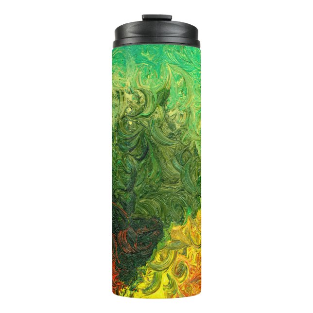 das Bild in Öl gemalt. Ölfarbe Thermosbecher (Vorderseite)